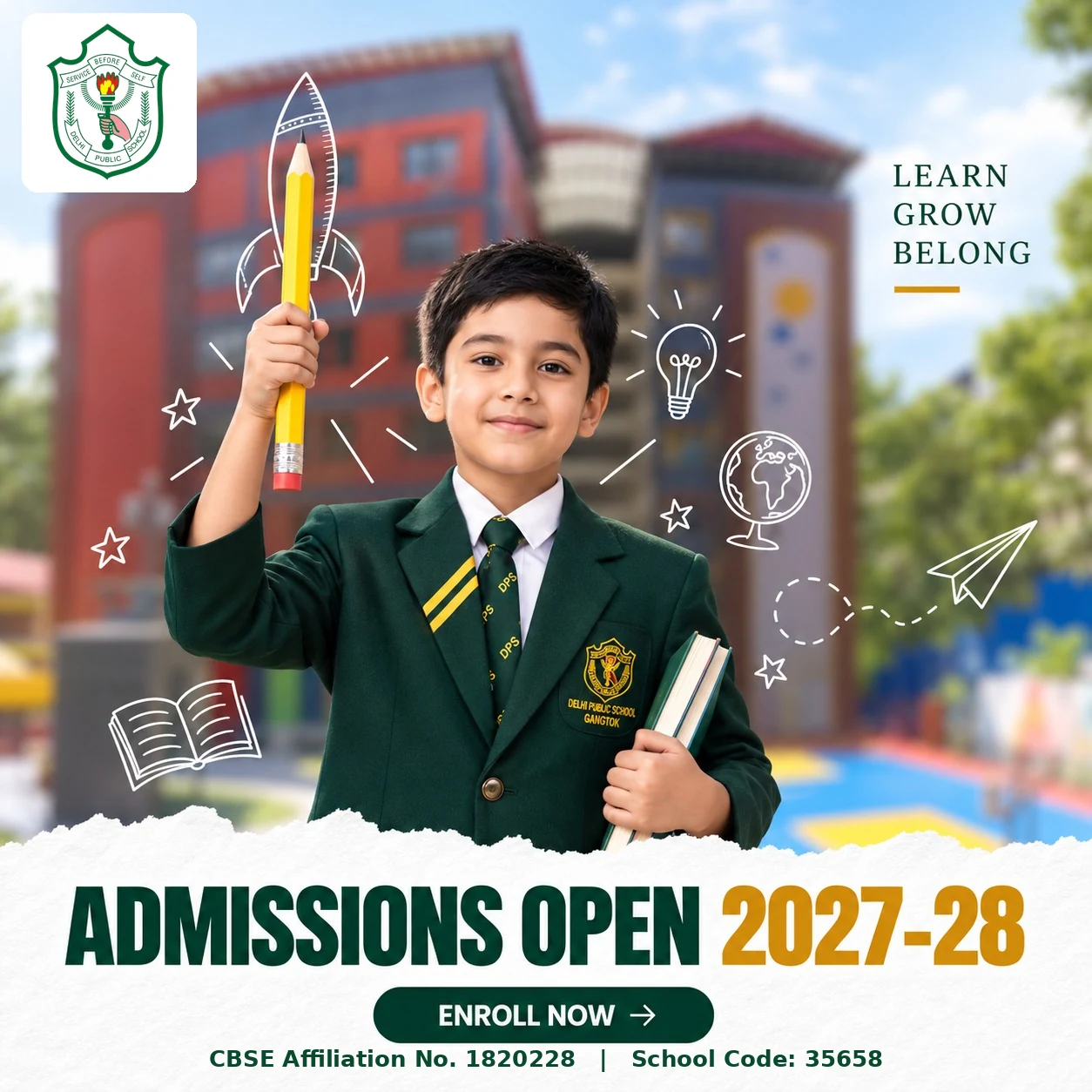 Admissions Open 2027-28 - Delhi Public School, Gangtok